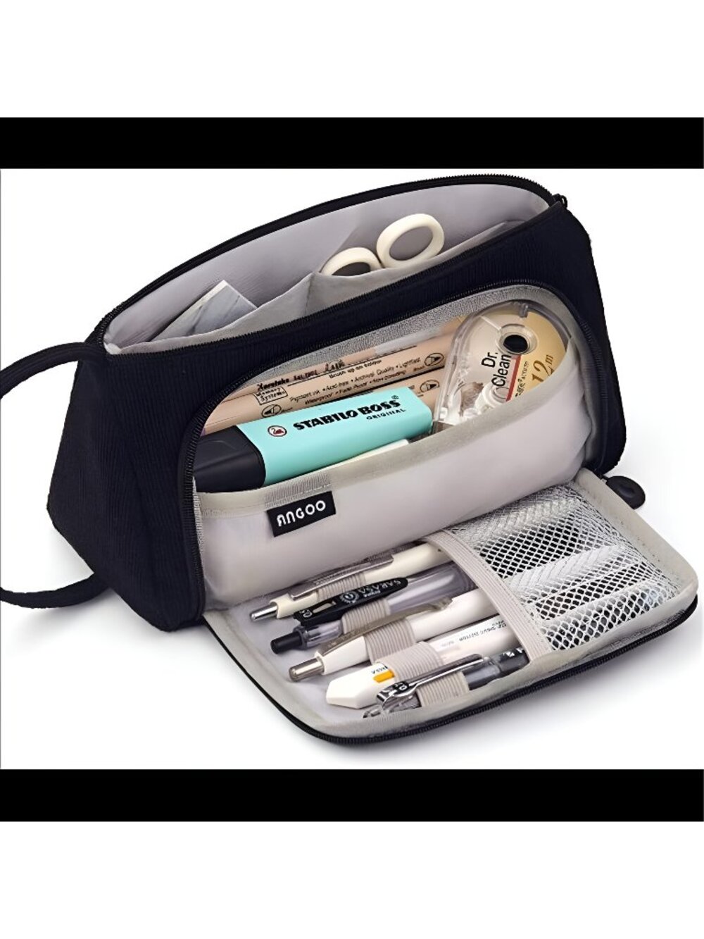 Big Capacity Pencil Case Canvas Bag for School